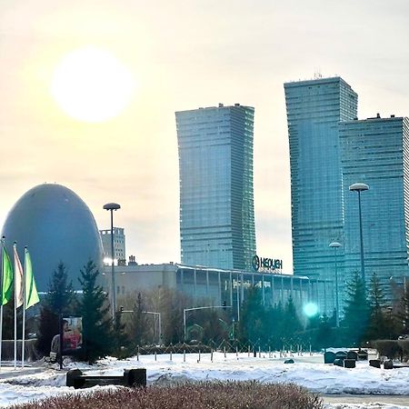 390 Теплая С Потрясающим Видом На Байтерек C 2 Большими Кроватями И 2 Санузлами Астана Экстерьер фото